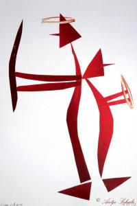 HeiligenscheinTechnik. Scherenschnitt